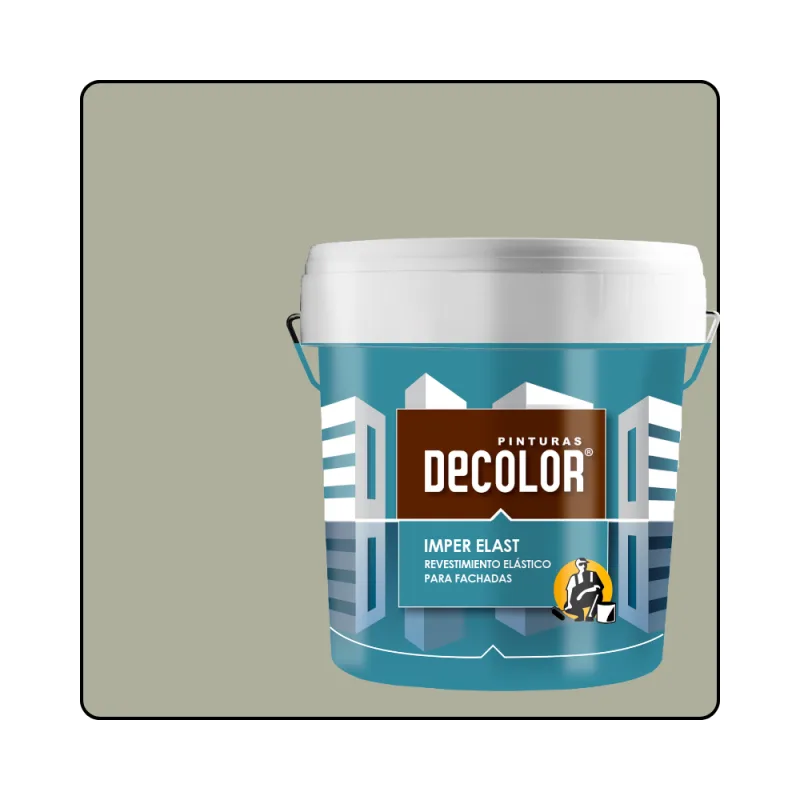 Revestimiento impermeabilizante elástico. imper-elast gris cemento. 15 lt