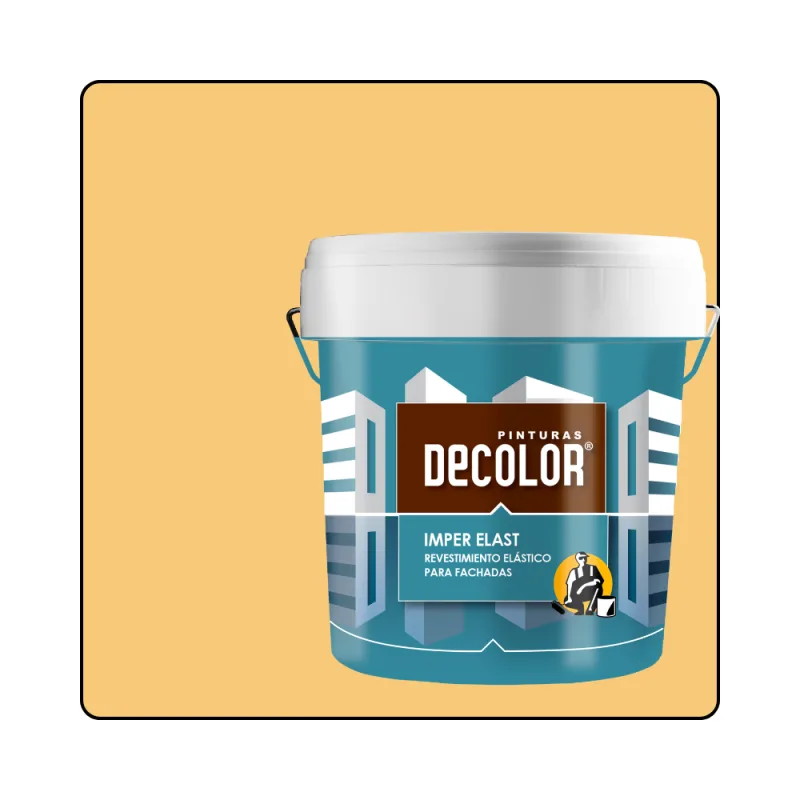 Revestimiento impermeabilizante elástico. imper-elast vainilla. 15 lt