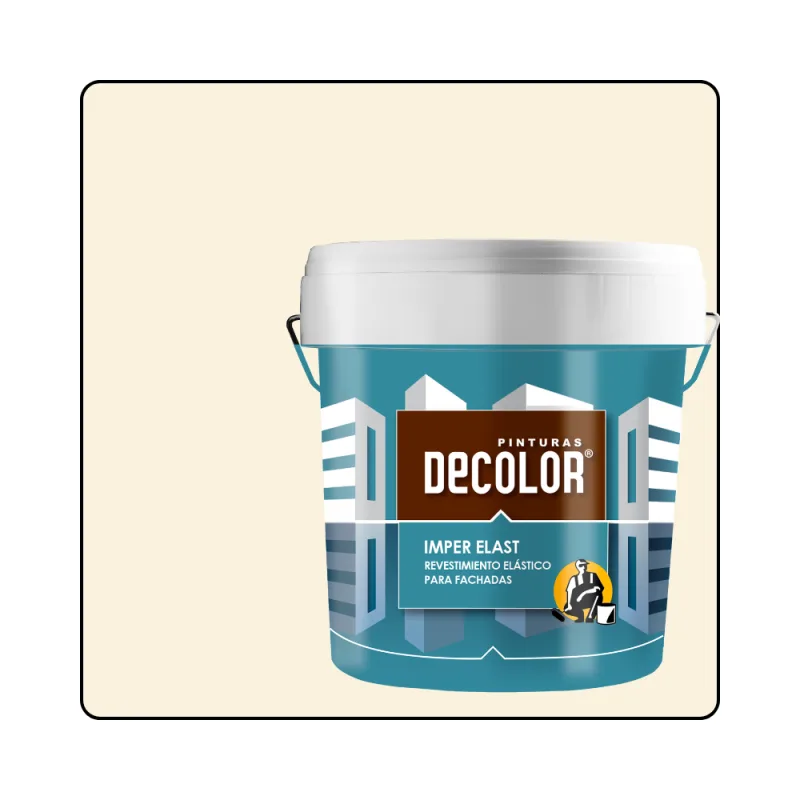 Revestimiento impermeabilizante elástico. imper-elast hueso. 15 lt