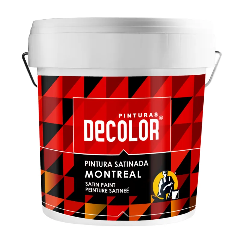 Pintura plastica satinada blanca montreal. 15 lt