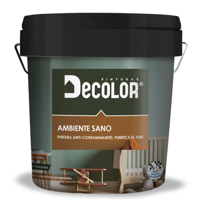 Pintura blanca ambiente sano. reduce el contenido de formaldehído presente en el interior de las residencias purificando el aire que respiramos. 14 lt