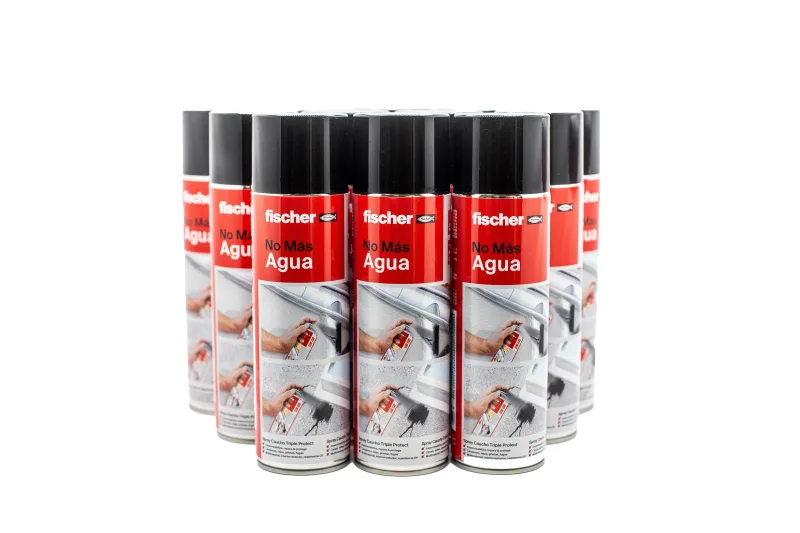 Pack de 6 siliconas universales fischer 500 ml negro