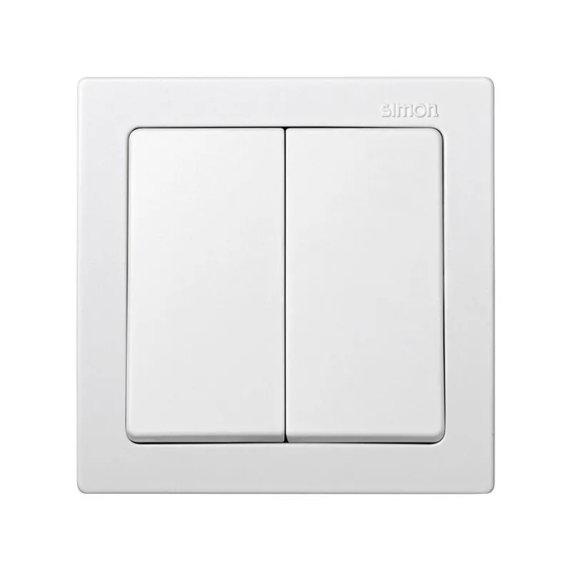 Conmutador doble simon simon 73 loft blanco