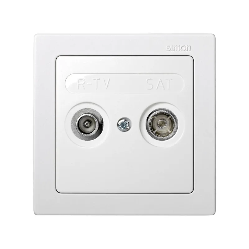 Toma r-tv+sat intermedia simon 73 blanco