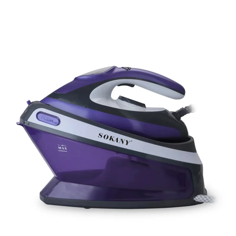 Centro de planchado 2800w, 1.5l, suela cerámica. función: plancha, vapor, spray. control de potencia, vapor vertical. 31x18x24 cm. color: morado dam