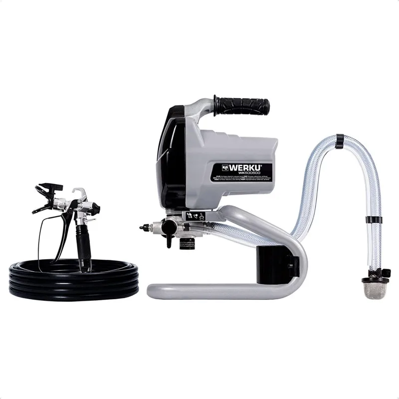 Werku wk500500, equipo eléctrico airless, potencia 0.7 cv, caudal aire 1.2 lpm, presión máxima 205 bar