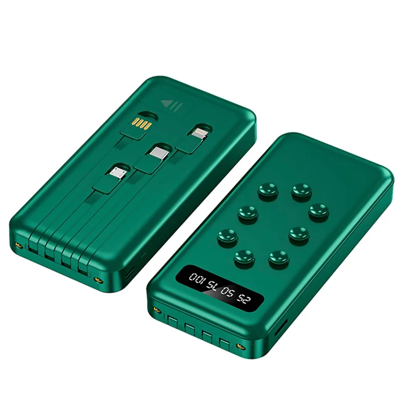 Powerbank 10.000mah con ventosas para sujeción posterior al smartpohone. múltiples conectores incorporados: usb-c, lightning, micro usb, usb. dam