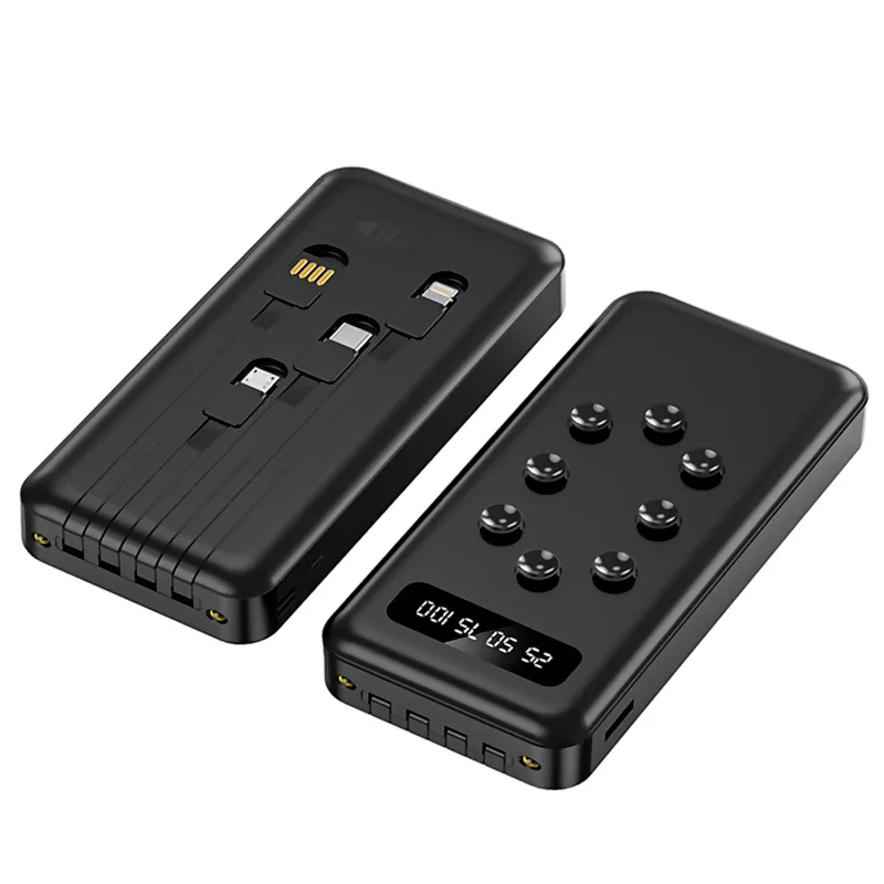 Powerbank 10.000mah con ventosas para sujeción posterior al smartpohone. múltiples conectores incorporados: usb-c, lightning, micro usb, usb. dam