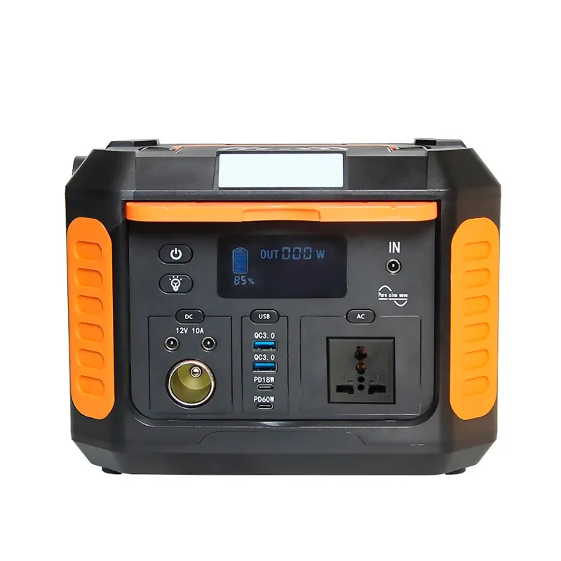 Estación de energía portátil xy-200, 500w. salidas dc 12v y 24v, usb, incluye luz led. tamaño: 24,5x18x18 cm; 5kg. 24,5x18x18 cm. color: naranja dam