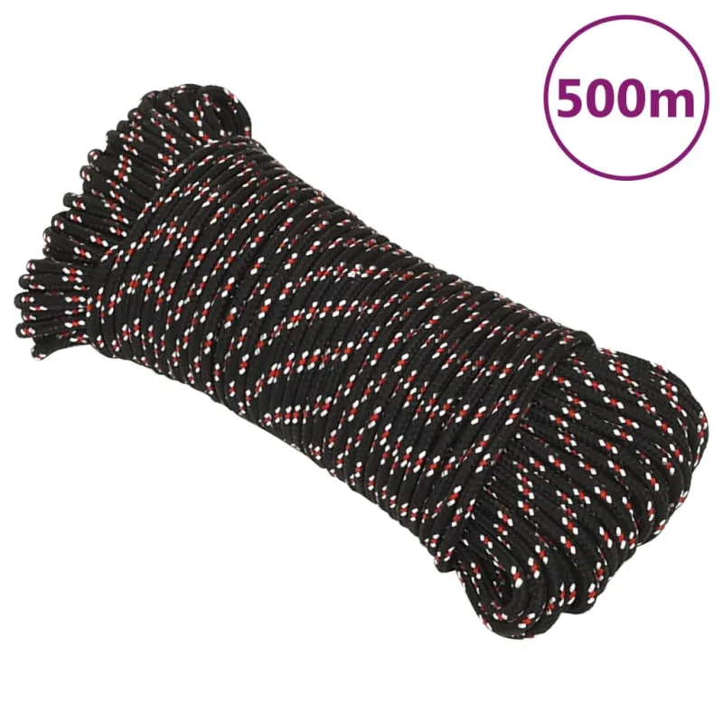 Cuerda para s negro 5 mm 500 m polipropileno