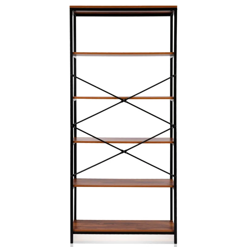 Estantería industrial nyana home | diseño moderno y resistente | 5 baldas amplias | optimización de espacio | estilo versátil y decorativo