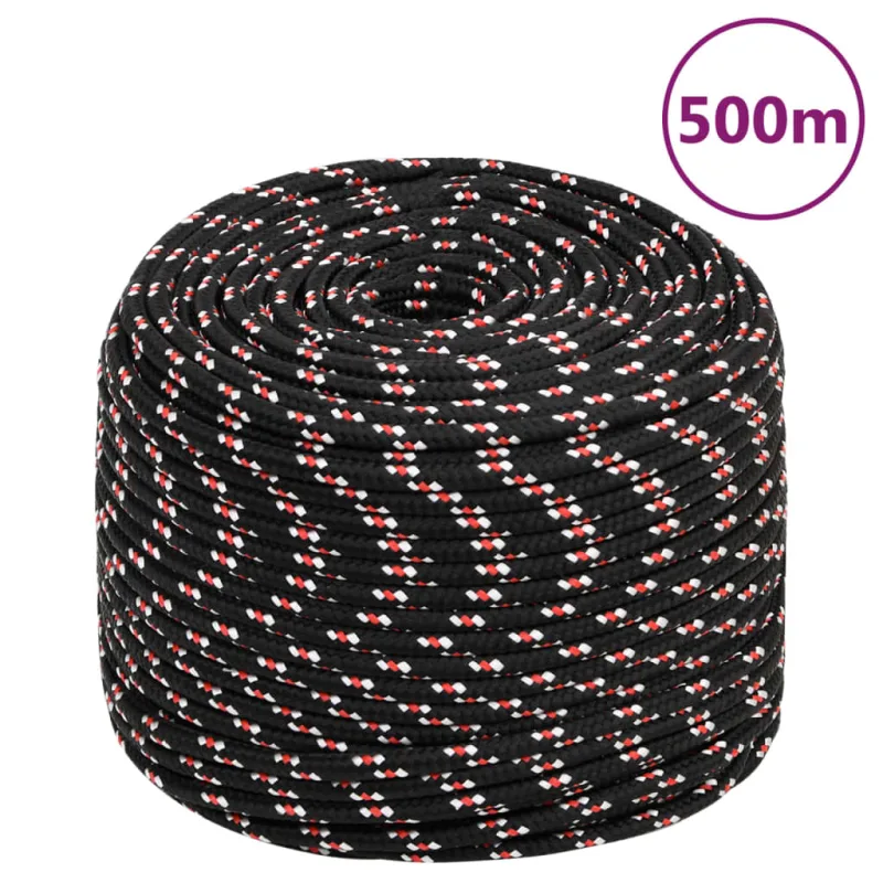 Cuerda para s negro 10 mm 500 m polipropileno