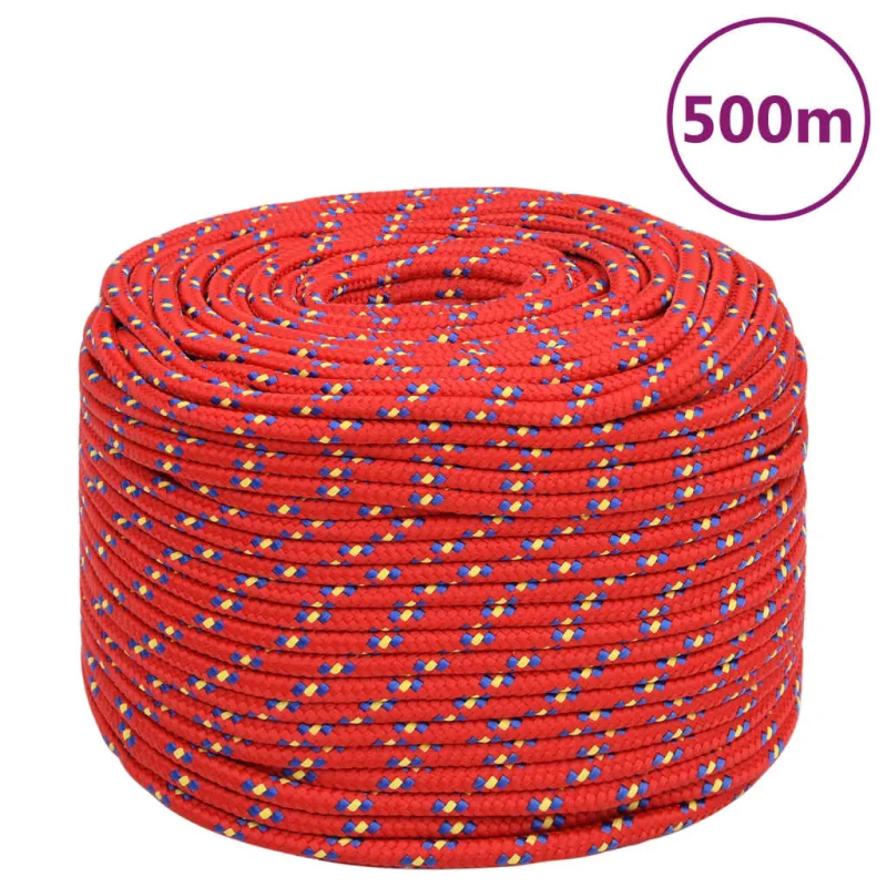 Cuerda para s rojo 10 mm 500 m polipropileno