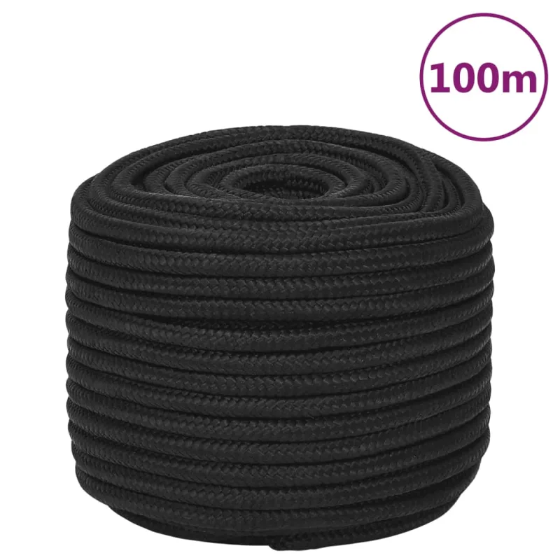 Cuerda para s completa negra 12 mm 100 m polipropileno