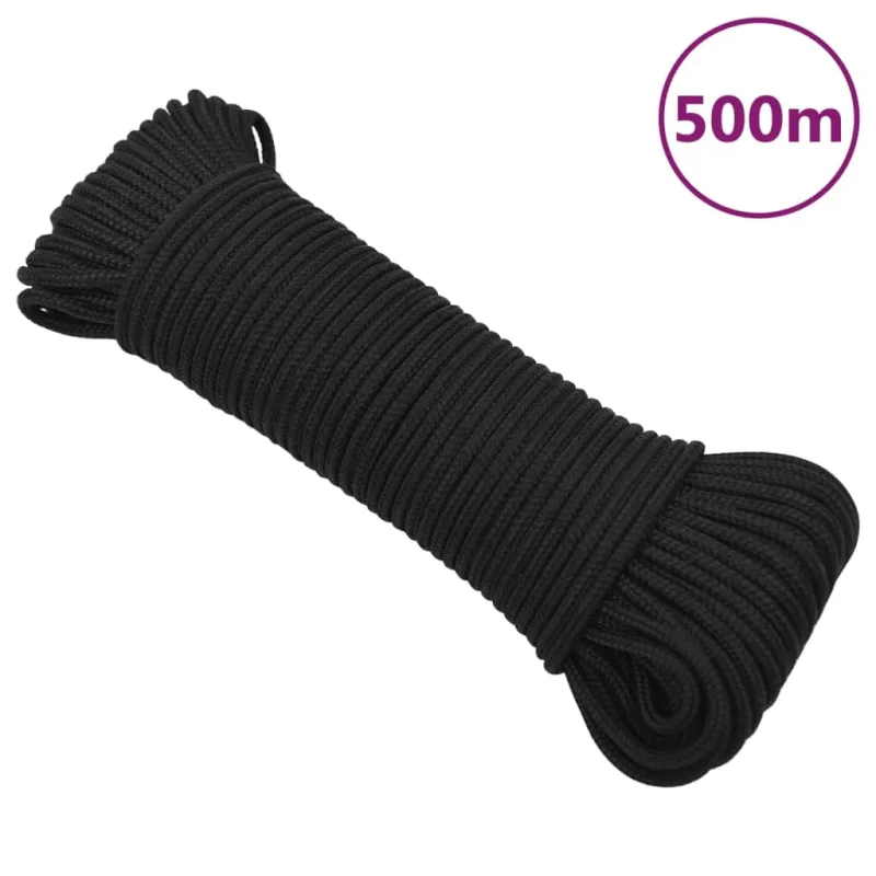 Cuerda para s completa negra 3 mm 500 m polipropileno