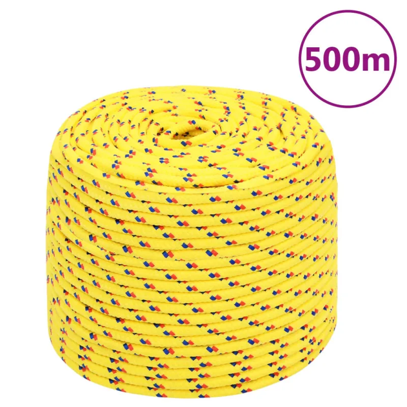 Cuerda para s amarillo 10 mm 500 m polipropileno