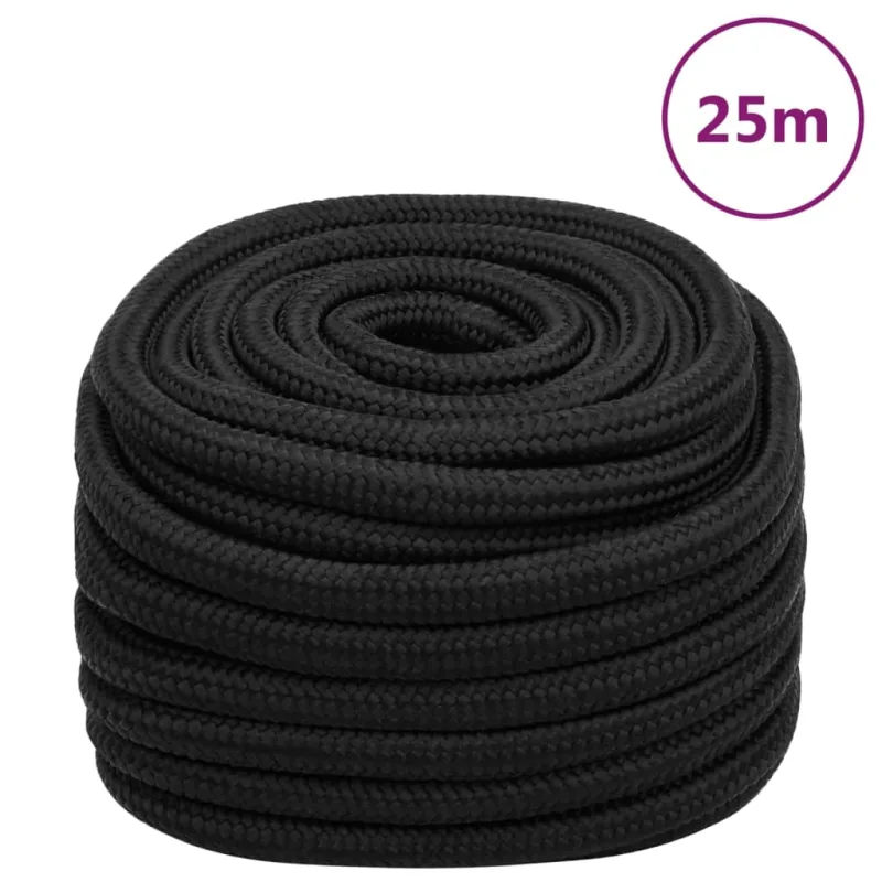 Cuerda para s completa negra 20 mm 25 m polipropileno