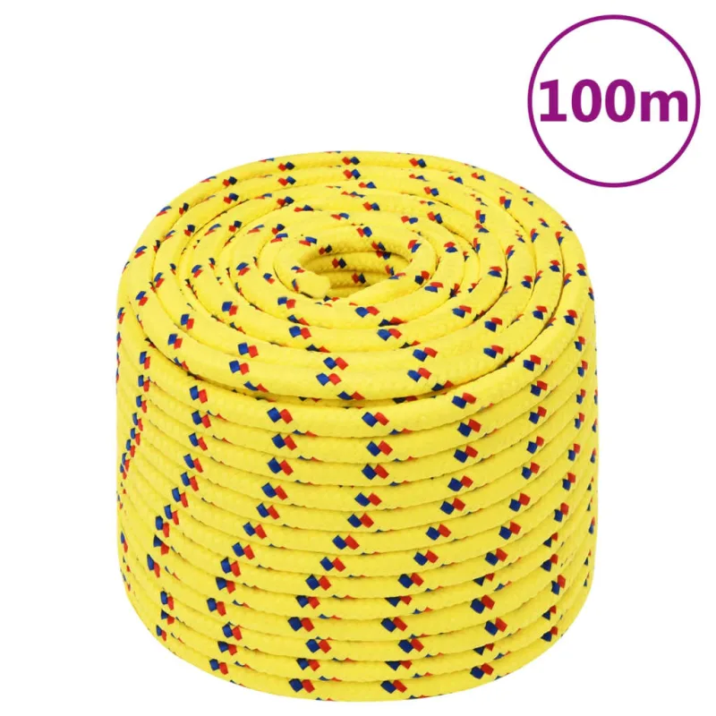 Cuerda para s amarillo 14 mm 100 m polipropileno