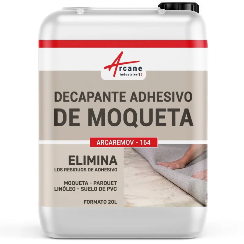 Decapante de pegamento de moqueta: quitar pegamento de moqueta en hormigón - 20 l gel - arcane industries