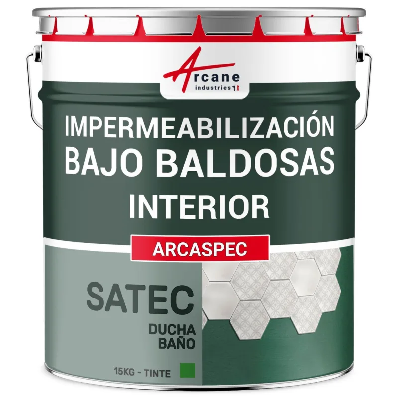 Membrana líquida de protección impermeabilizante bajo azulejos - para azulejos de ducha y baño arcaspec - 15 kg - arcane industries