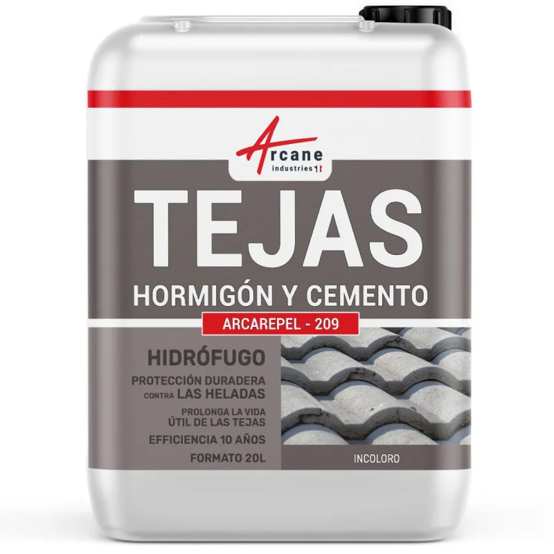 Hidrófugo transparente: para techos con tejas de cemento arcarepel - 209 - 20 l (hasta 100 m²) - arcane industries