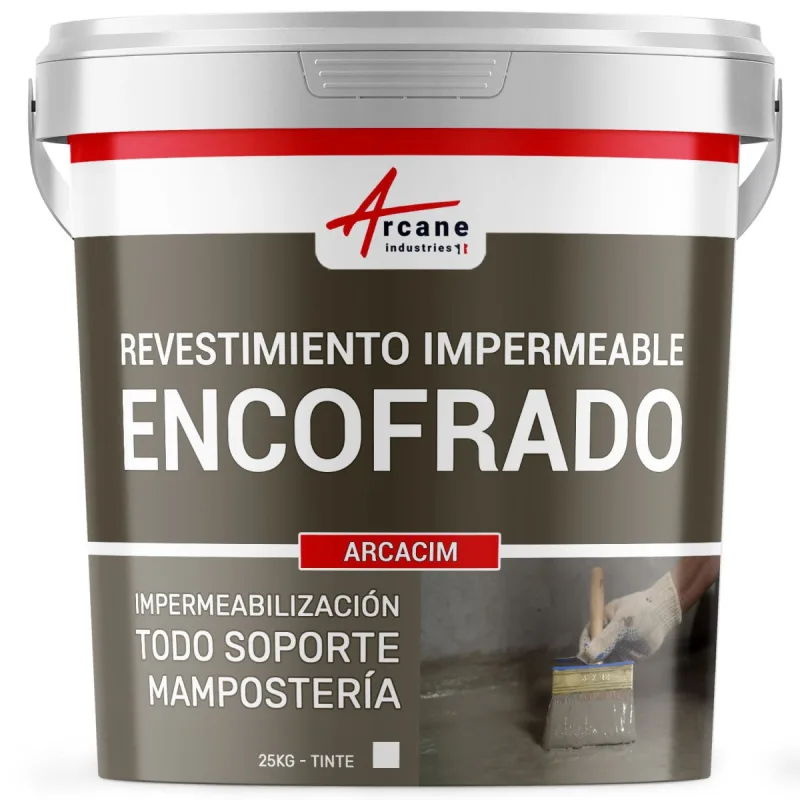 Impermeabilizante para cimientos: cemento, hormigón y mampostería - arcacim - 25 kg blanco - arcane industries