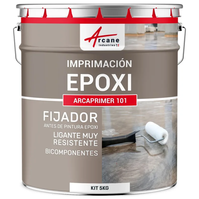 Imprimación para suelos de resina: ligante epoxi protector - arcaprimer 101 - 5 kg - arcane industries