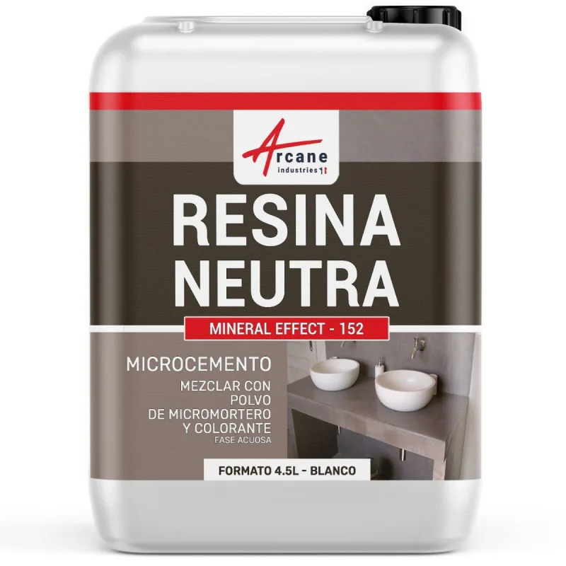 Resina neutra para hormigón pulido - 4.5 l - arcane industries