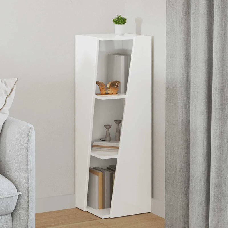 Estante lateral brillante 33 x 32 x 100,5 cm