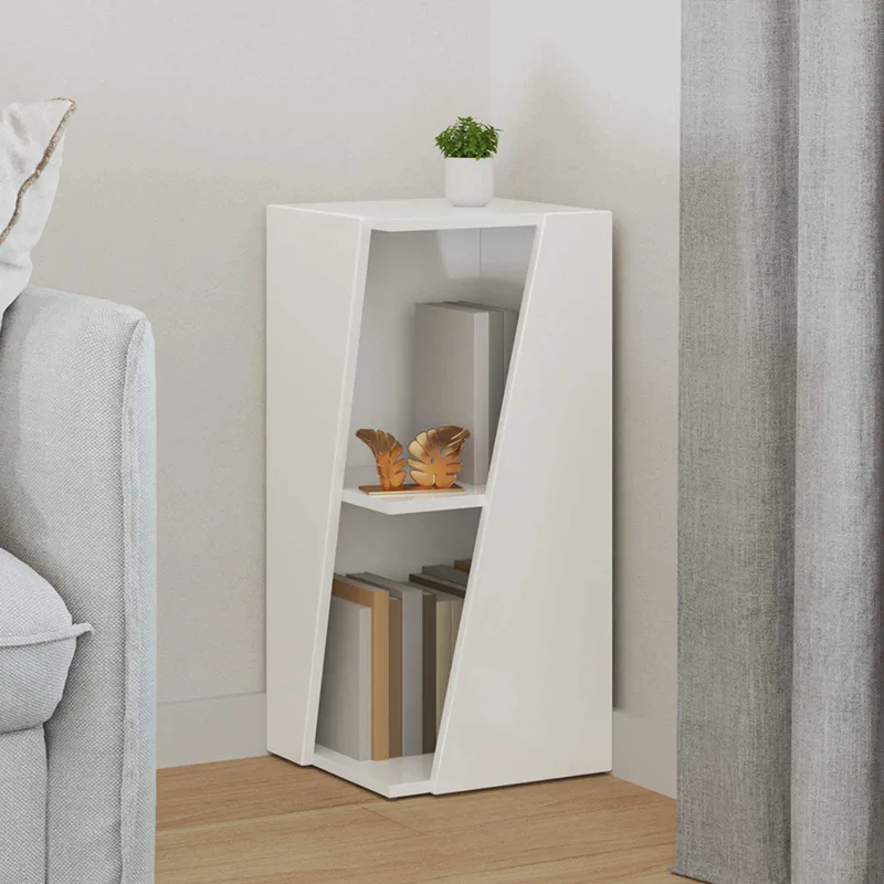 Estante lateral brillante 33 x 32 x 70,5 cm