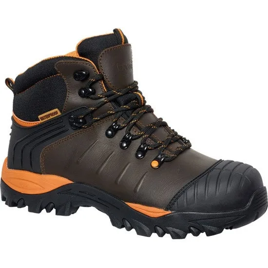 Chaussures de sécurité hautes marron montana s3 hi ci src wr - solidur - monta-47