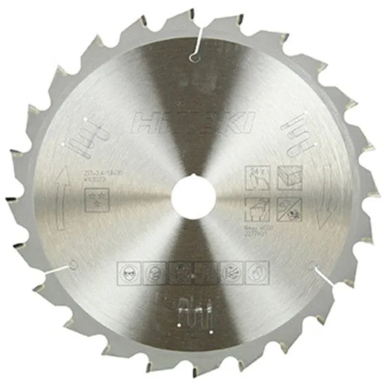 Lame de scie pour bois 255 x 30 x 1,8 mm, 24 dents - 4100023