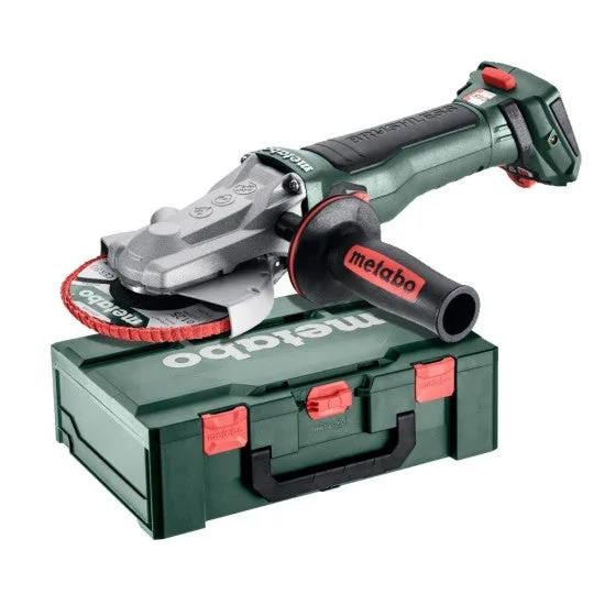 Meuleuse d'angle à tête plate sans fil wvbf 18 lt bl 11-125 quick - metabo - sans batterie, ni chargeur - metabox - 601307840