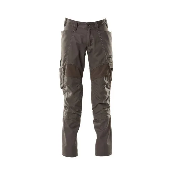 Pantalon de travail avec poches genouillères mascot accelerate - 18579-442-gris anthracite-76-48