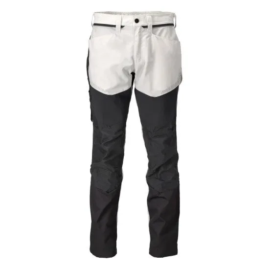 Pantalon de travail avec poches genouillères mascot customized - 22479-230-blanc gris-82-56