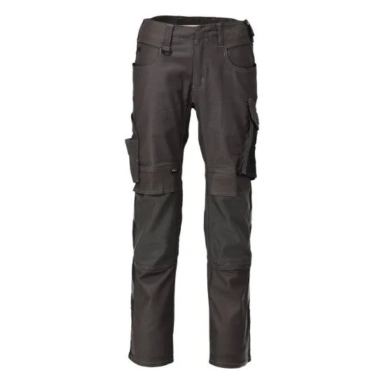Pantalon de travail avec poches genouillères mascot unique - 21979-459-gris anthracite-54-90