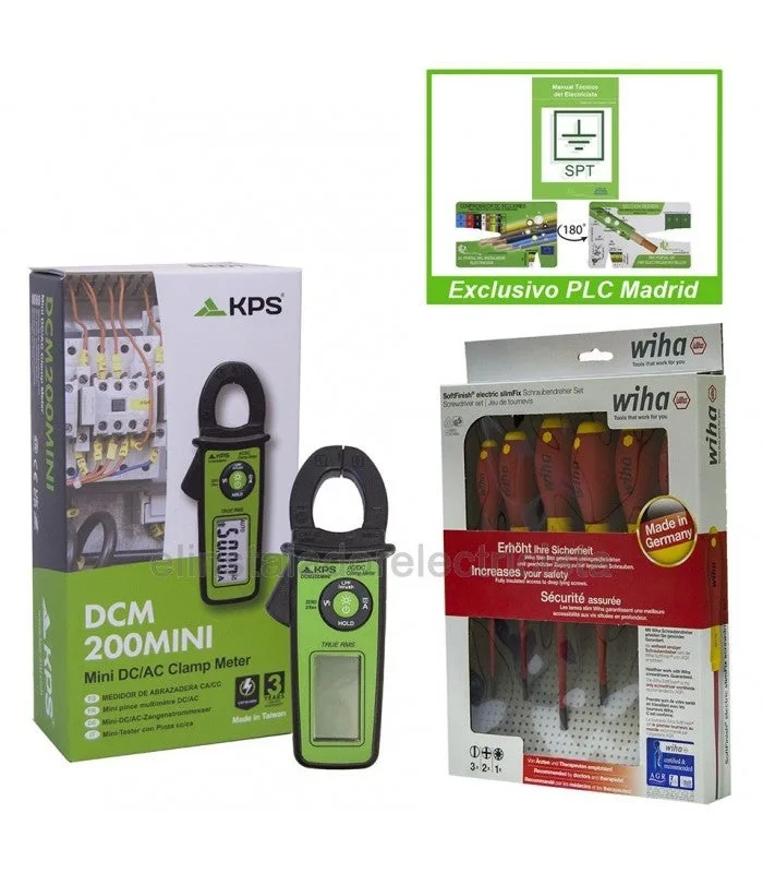 Pinza amperimétrica dcm200mini de kps