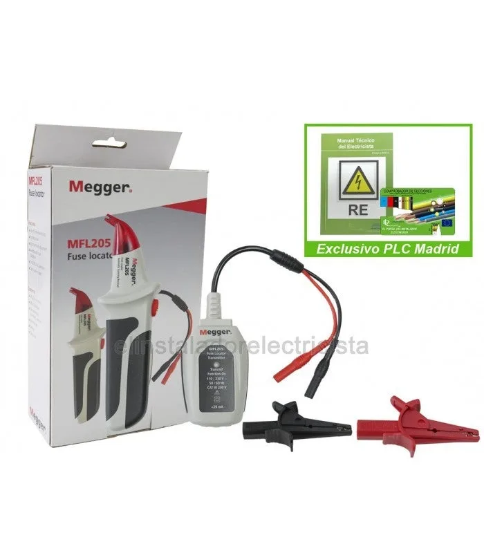Localizador de circuitos mfl205 cat iii 300v, con display led
