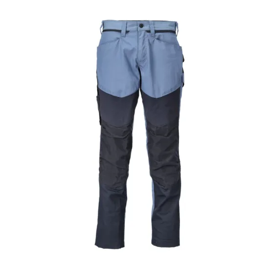 Pantalon de travail avec poches genouillères mascot customized - 22479-230-37-82-bleu gris