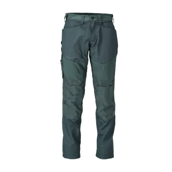 Pantalon de travail avec poches genouillères mascot customized - 22479-230-41-82-vert forêt