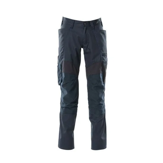 Pantalon de travail avec poches genouillères mascot accelerate - 18579-442-bleu marine-90-48