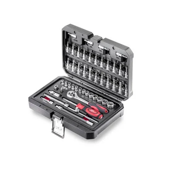 Coffret de 48 pièces de qualité avec douilles et embouts jet tools - x_48