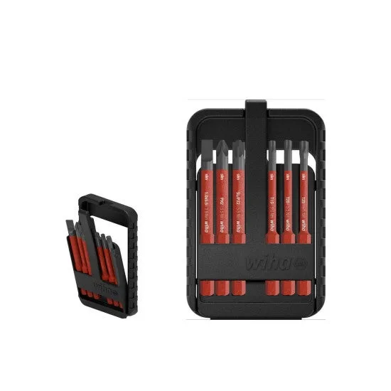 Jeu d'embouts slim electric - coffret de 6 embouts power slim - 6 pans - wiha - 45804