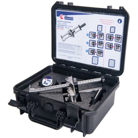 Plieuse à galets b19 – 2 bras – 220mm – avec mètre ruban - dimos - 216010