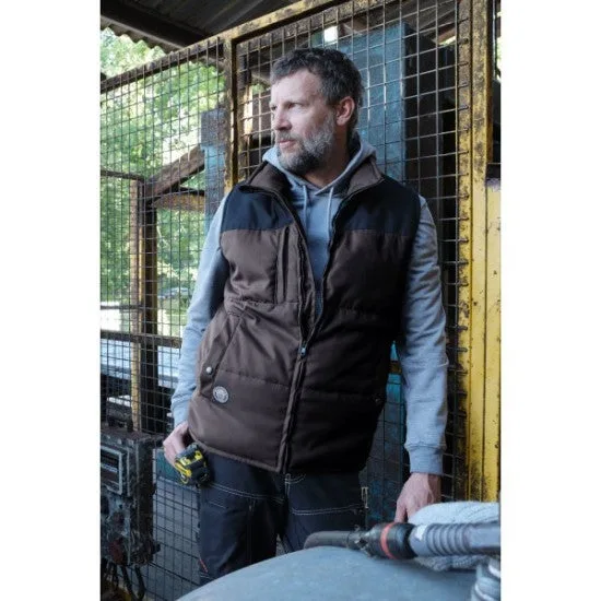 Gilet de travail bosseur berni - ebène/noir - l - 11905-021