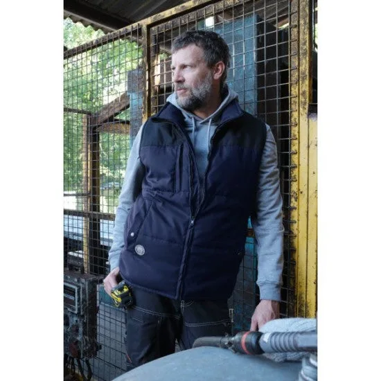 Gilet de travail bosseur berni - marine/noir - s - 11905-013