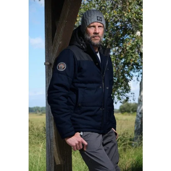 Gilet bosseur bear - bleu marine/noir - l - 11724-015