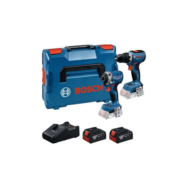 Combo kit 2 outils 18 v gsr + gdr + 2x gba 5.0 ah + gal 18v-40 professional - bosch - 0615a50090