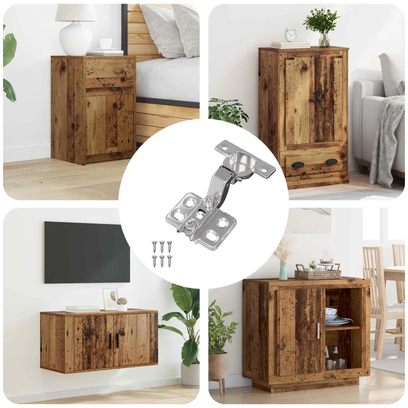 Bisagra 254 pcs níquel 85 x 52,5 x 9,5 mm hierro vidaxl