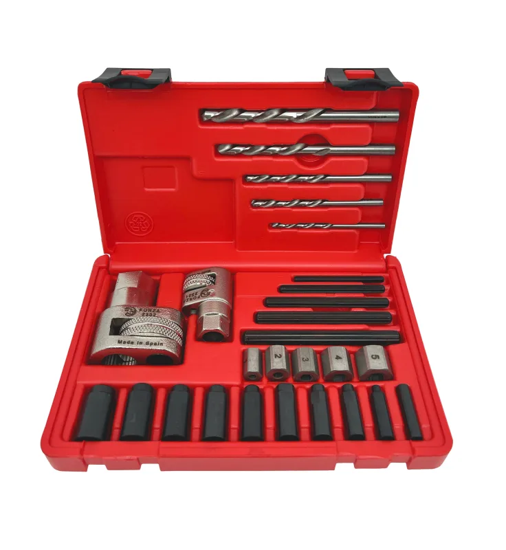 Juego tornillos y esparragos rotos con brocas a izquierdas referencia 9001ki